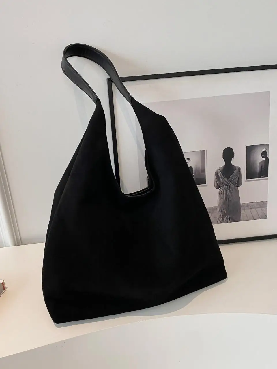Retro Frosted Large Suede Bag Women 2026 - Image 10