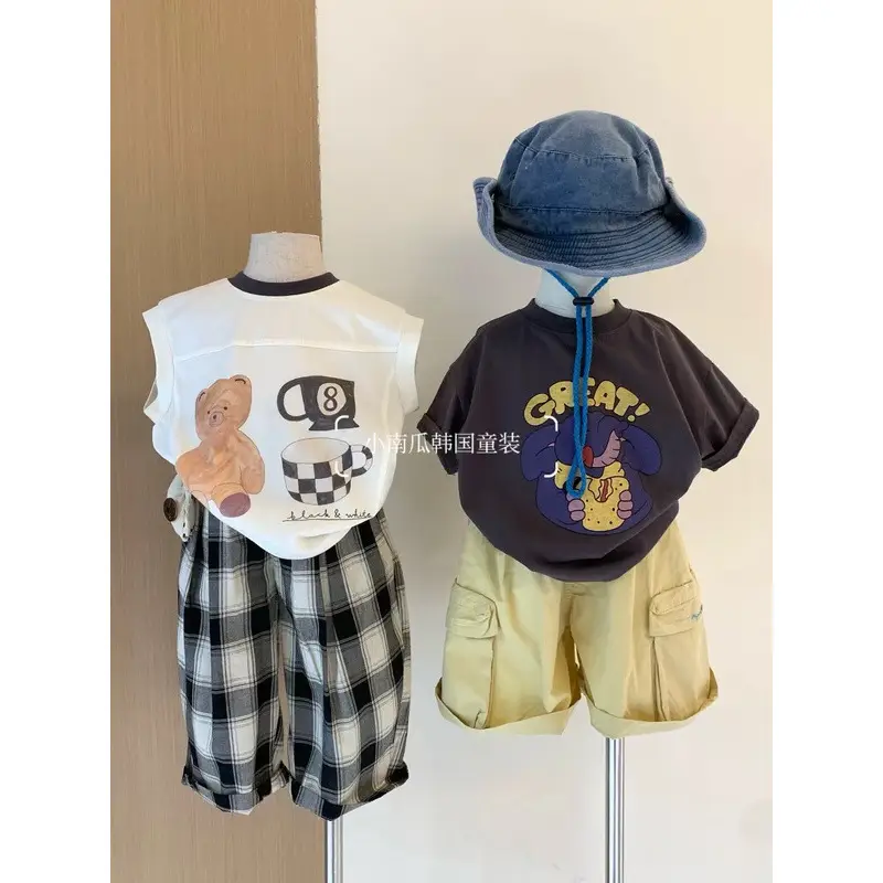 Boys Cartoon Print Shorts Suit Summer 2025 - Image 4