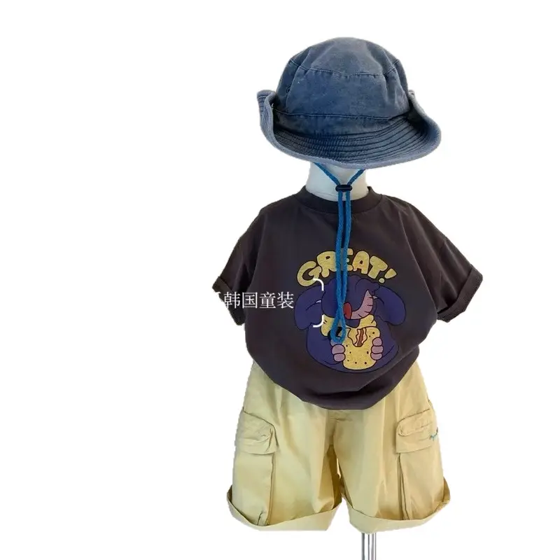 Boys Cartoon Print Shorts Suit Summer 2025 - Image 6