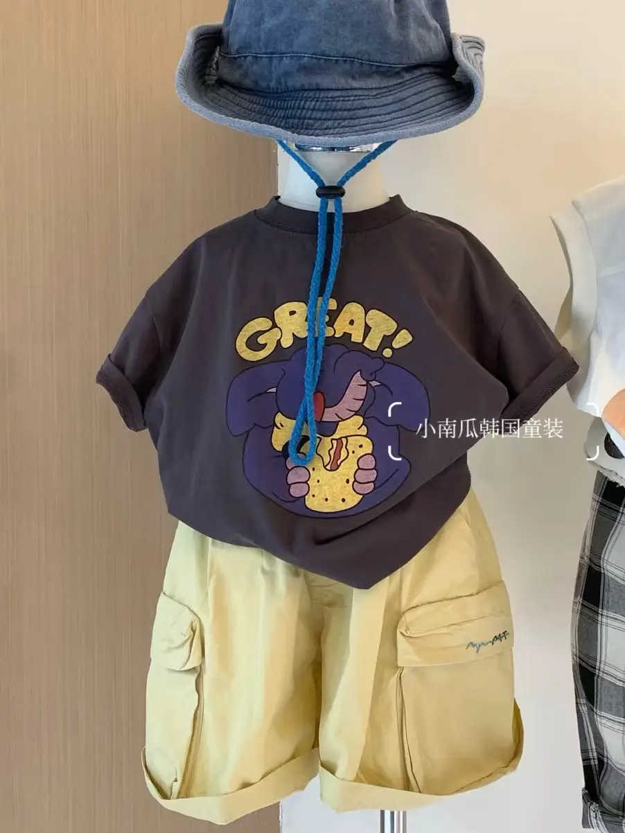 Boys Cartoon Print Shorts Suit Summer 2025 — feature 4