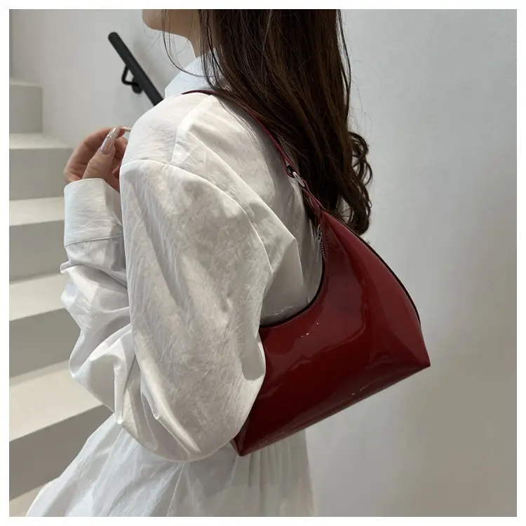 Women Patent Leather Shoulder Bag 2025 Summer Trend — feature 12