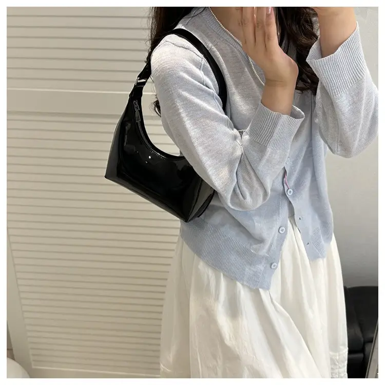 Women Patent Leather Shoulder Bag 2025 Summer Trend — feature 15