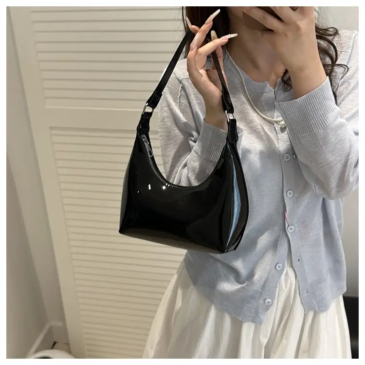 Women Patent Leather Shoulder Bag 2025 Summer Trend — feature 16