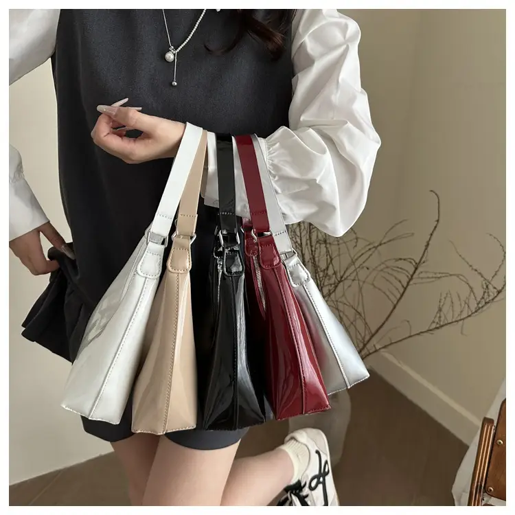 Women Patent Leather Shoulder Bag 2025 Summer Trend — feature 17