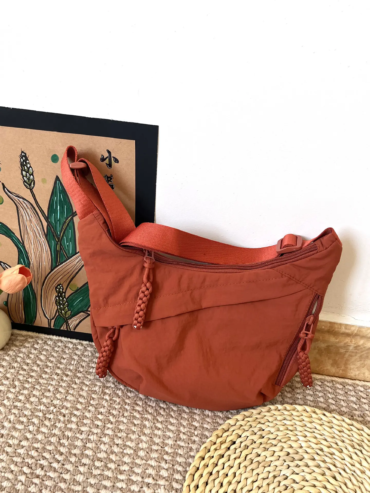 Nylon Crossbody Bag for Women Large Capacity Travel Bag — feature 17