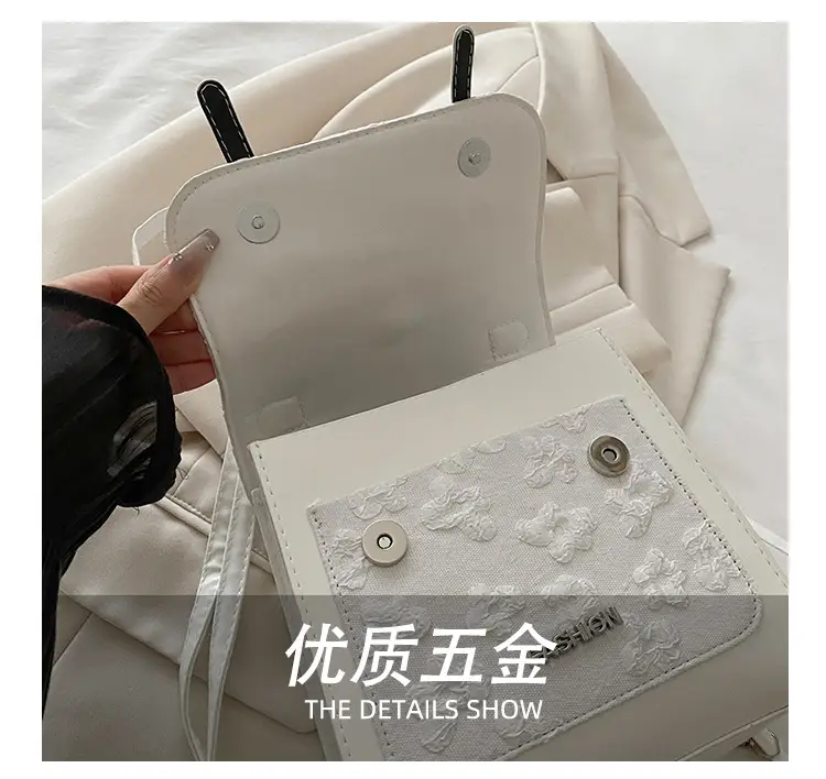 Women's White Embroidered Shoulder Crossbody Bag 2025 — feature 6