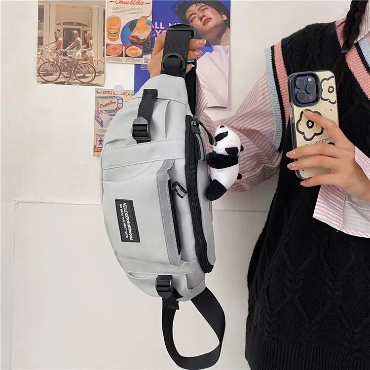 New Men's Japanese Style Crossbody Bag with Multiple Pockets - Image 9