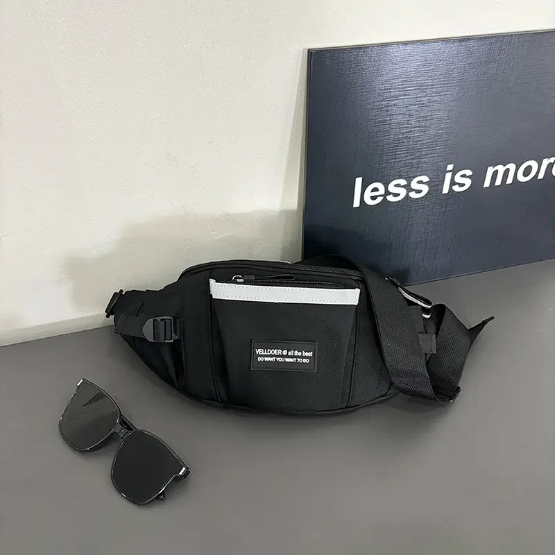 New Men's Japanese Style Crossbody Bag with Multiple Pockets - Image 2