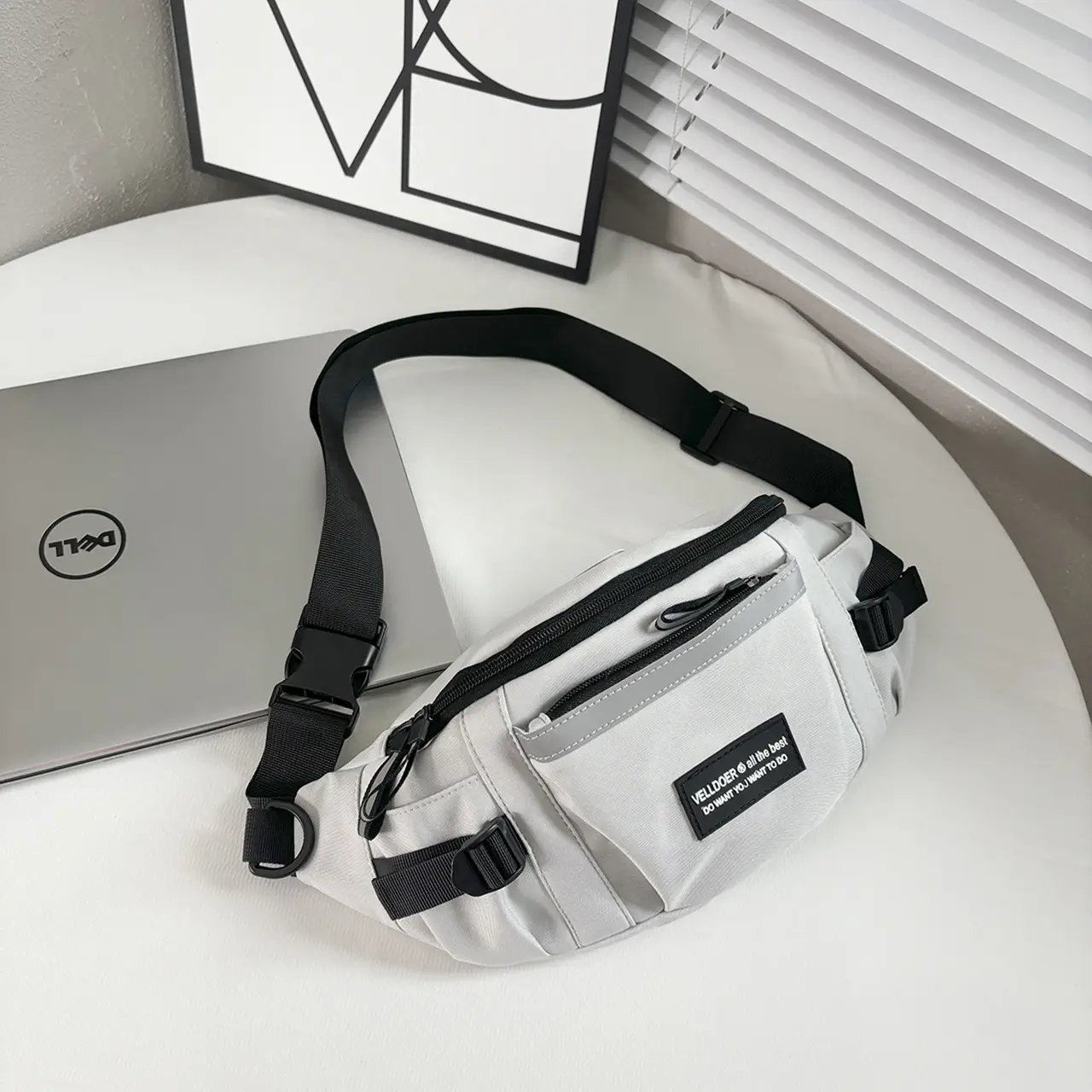 New Men's Japanese Style Crossbody Bag with Multiple Pockets - Image 3