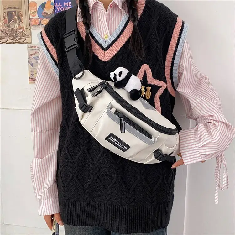 New Men's Japanese Style Crossbody Bag with Multiple Pockets - Image 6