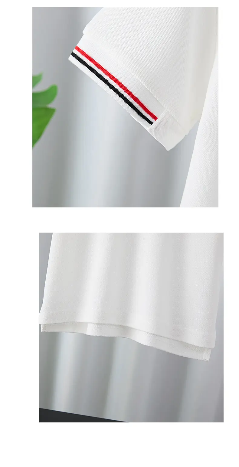 Boy's White Blue Polo T-Shirt Summer Cotton Thin Sleeve β feature 11