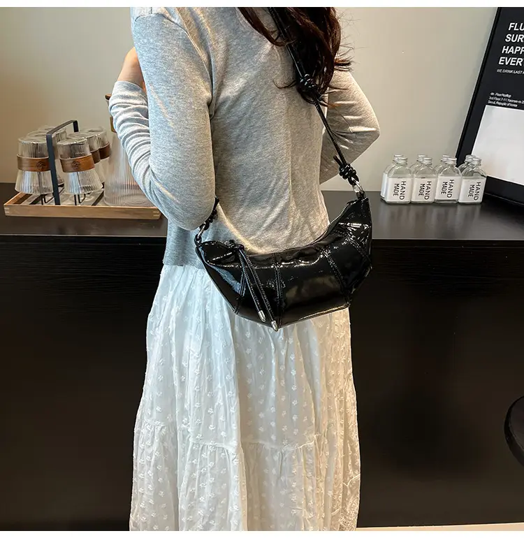 Brown Croc-Strap Crossbody Bag for Women — feature 12
