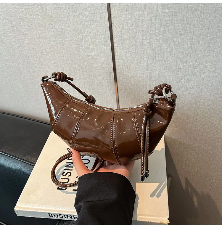 Brown Croc-Strap Crossbody Bag for Women — feature 18