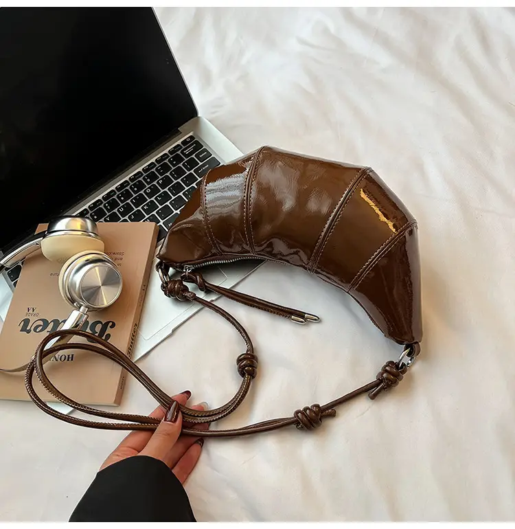 Brown Croc-Strap Crossbody Bag for Women — feature 20