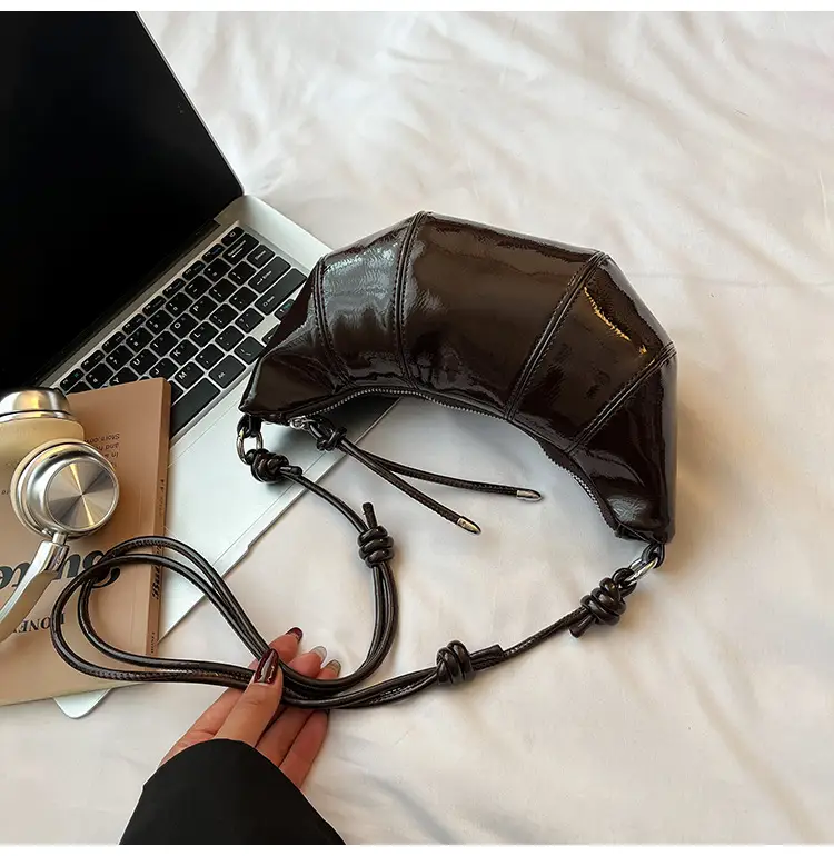 Brown Croc-Strap Crossbody Bag for Women — feature 23