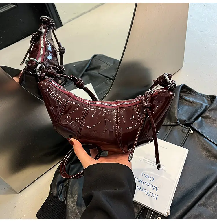 Brown Croc-Strap Crossbody Bag for Women — feature 27