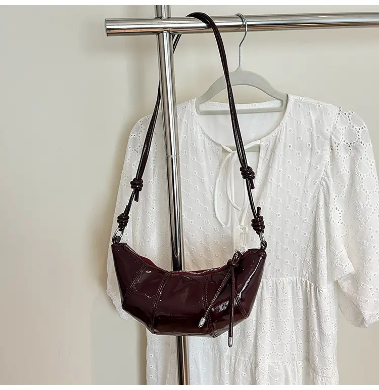 Brown Croc-Strap Crossbody Bag for Women — feature 29