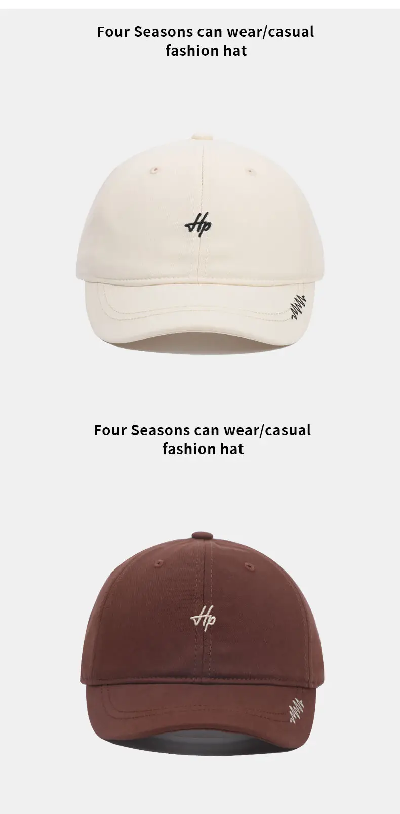 Men Embroidered Baseball Cap with Short Brim & Adjustable Band — feature 11