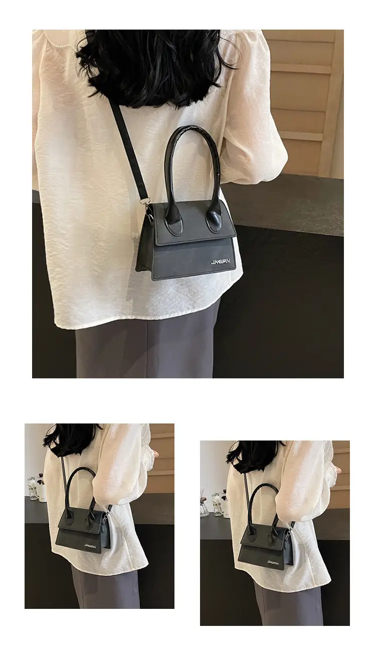 Women's Silver Textured Square Crossbody Bag 2024 — feature 12