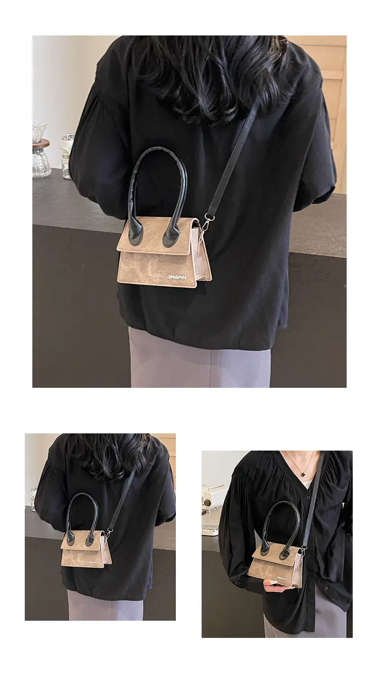 Women's Silver Textured Square Crossbody Bag 2024 — feature 17
