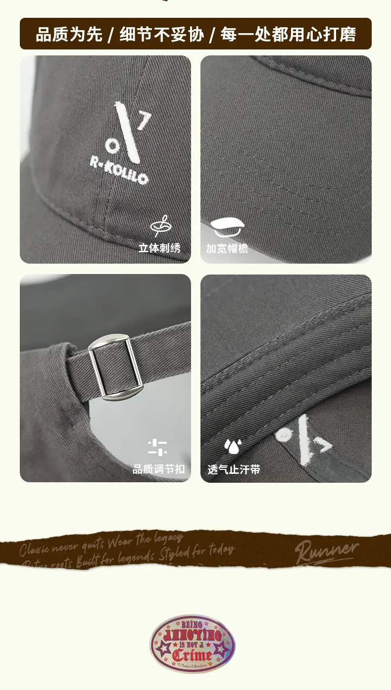 Women Red Embroidered Duckbill Cap Autumn Winter Pure Cotton — feature 10