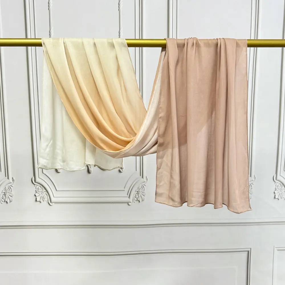 New Modal Gradient Rayon Scarf Muslim Shawl for Women - Image 2