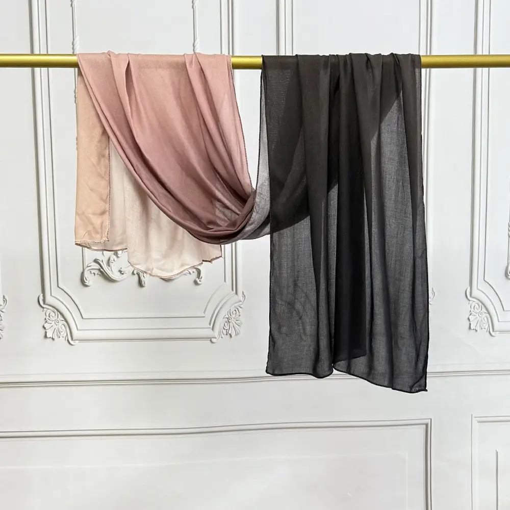 New Modal Gradient Rayon Scarf Muslim Shawl for Women - Image 3