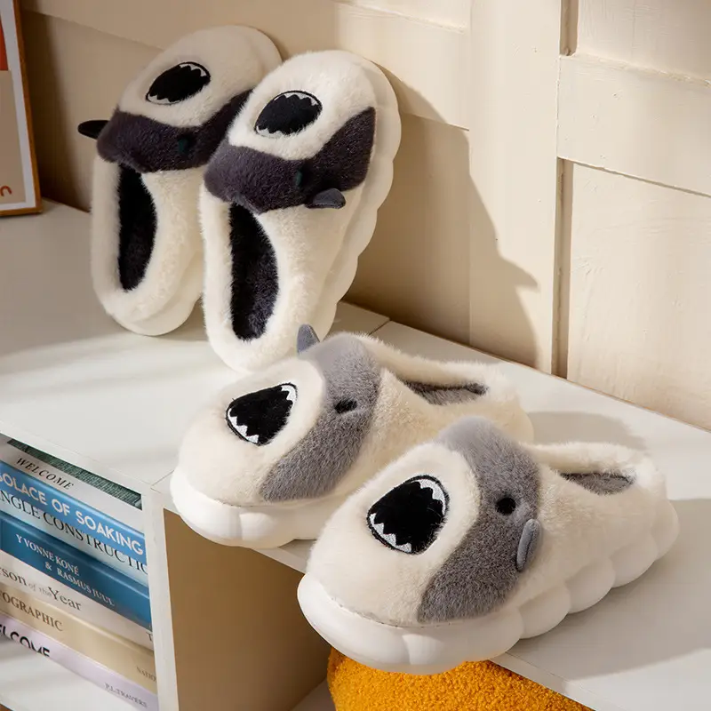Cute Cartoon Cotton Slippers Women Winter Warm Thick Soled - Image 4