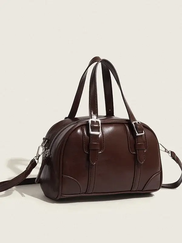 Black Korean Retro Handheld Bag for Women - Image 5