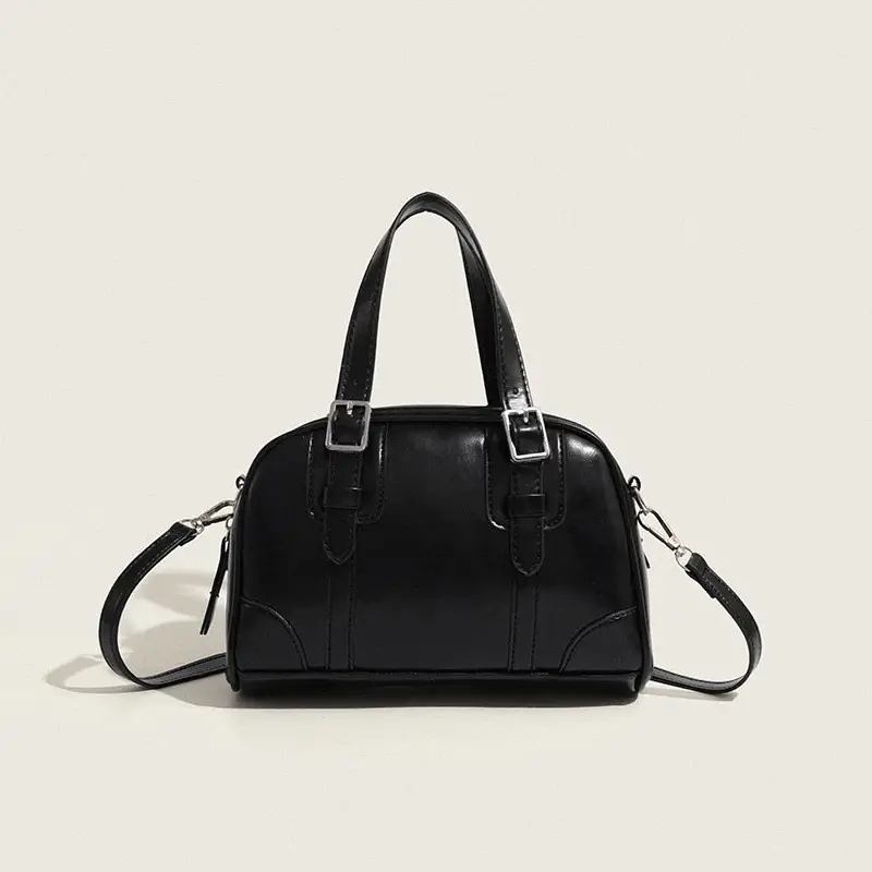 Black Korean Retro Handheld Bag for Women — feature 3