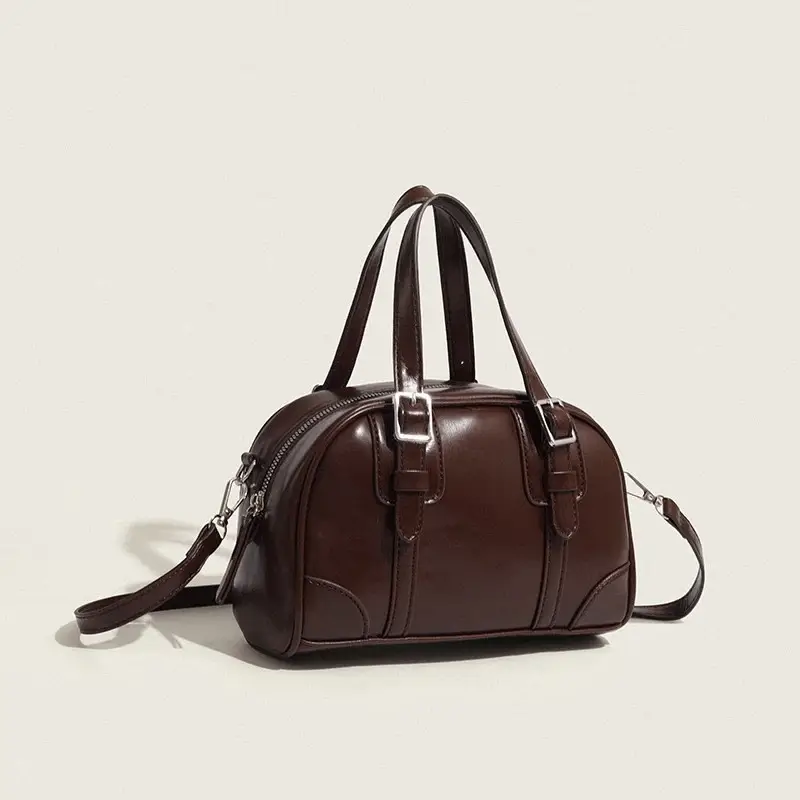 Black Korean Retro Handheld Bag for Women — feature 5