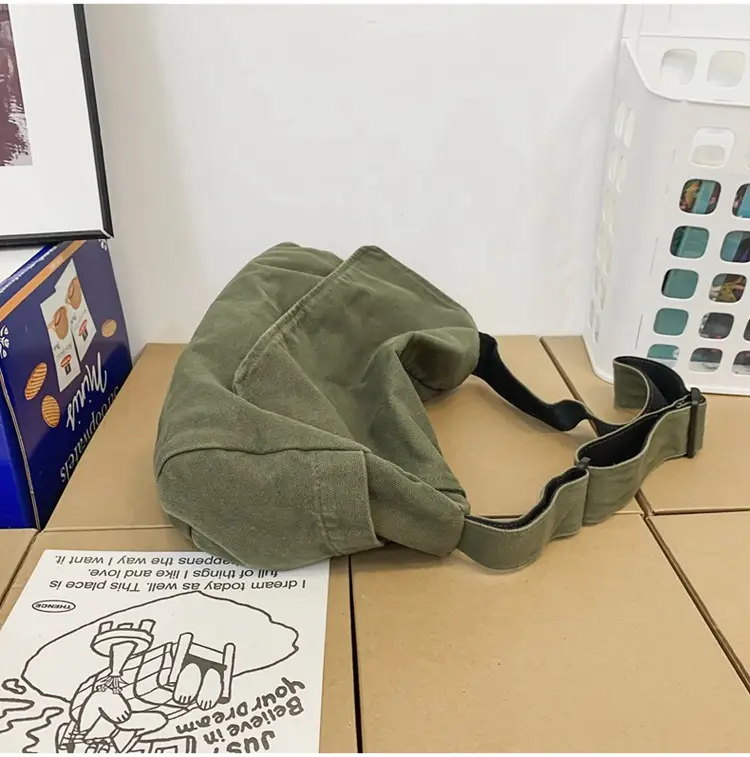 Japanese Style Washable Canvas Crossbody Bag for Women — feature 36