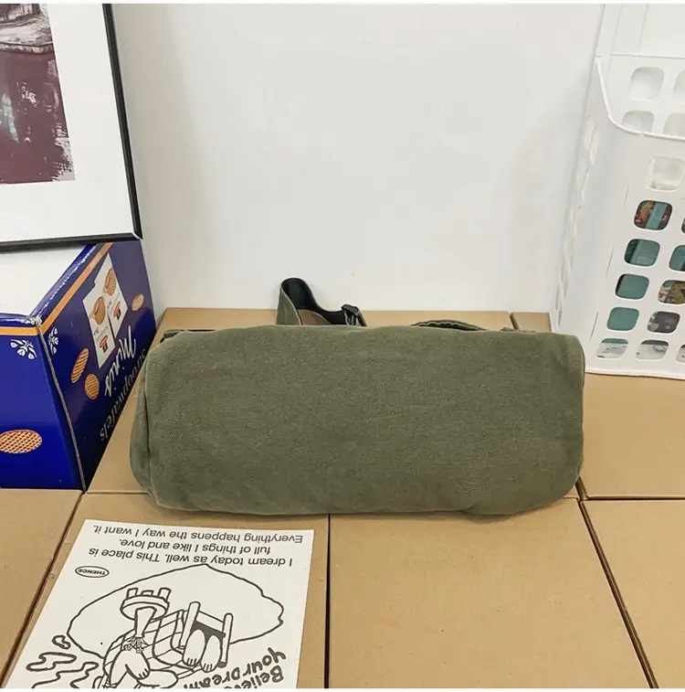 Japanese Style Washable Canvas Crossbody Bag for Women — feature 38