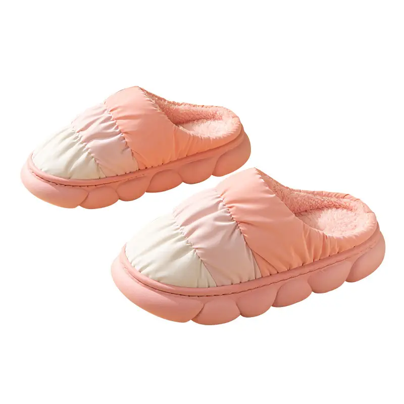 Women Winter Rainproof Cotton Slippers Blue - Image 9