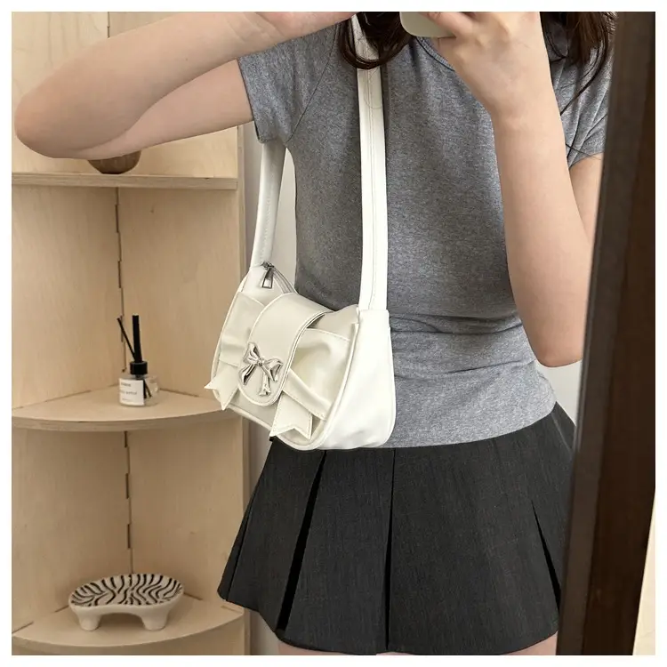 Pink Bow Shoulder Bag for Women 2025 Spring Summer — feature 35