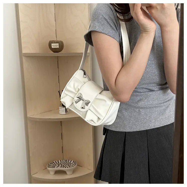 Pink Bow Shoulder Bag for Women 2025 Spring Summer — feature 36