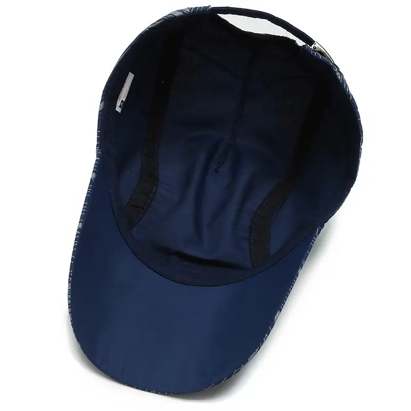 Men Blue Striped Peaked Cap Sunvisor Running Cap - Image 11