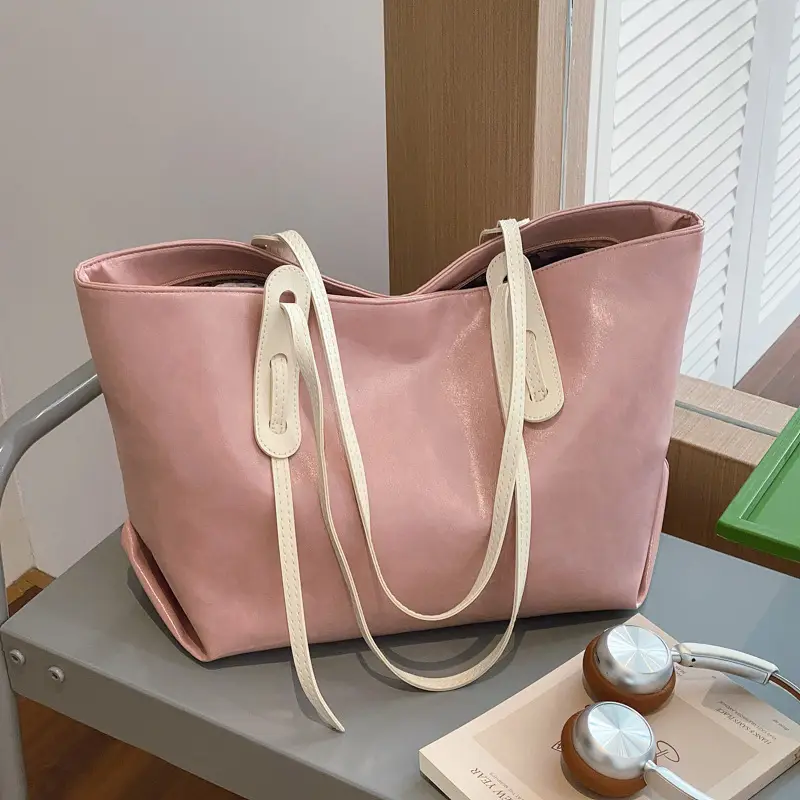 Pink Soft Shoulder Bag for Women 2025 New Style