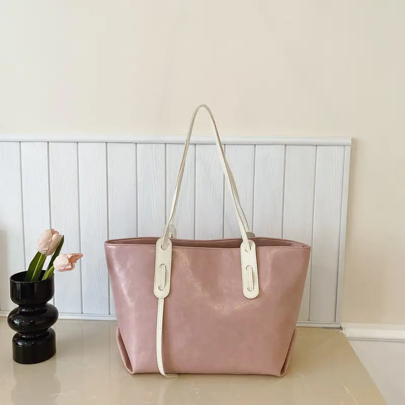 Pink Soft Shoulder Bag for Women 2025 New Style