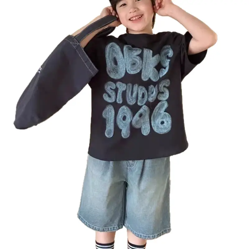 Boys Printed Cotton Shorts Set Summer 2025 - Image 8