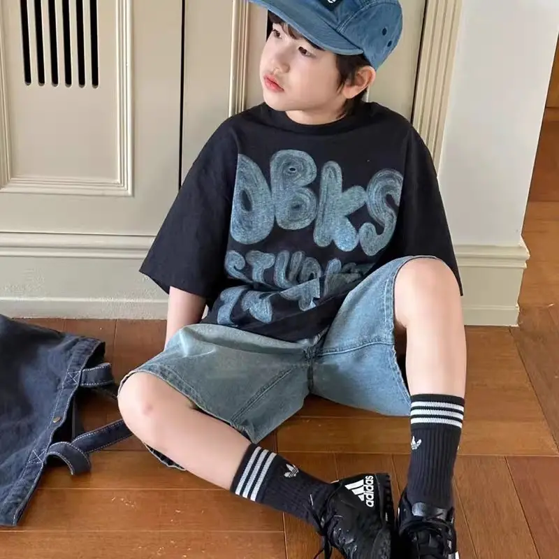 Boys Printed Cotton Shorts Set Summer 2025 — feature 10