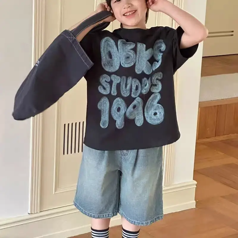 Boys Printed Cotton Shorts Set Summer 2025 — feature 13