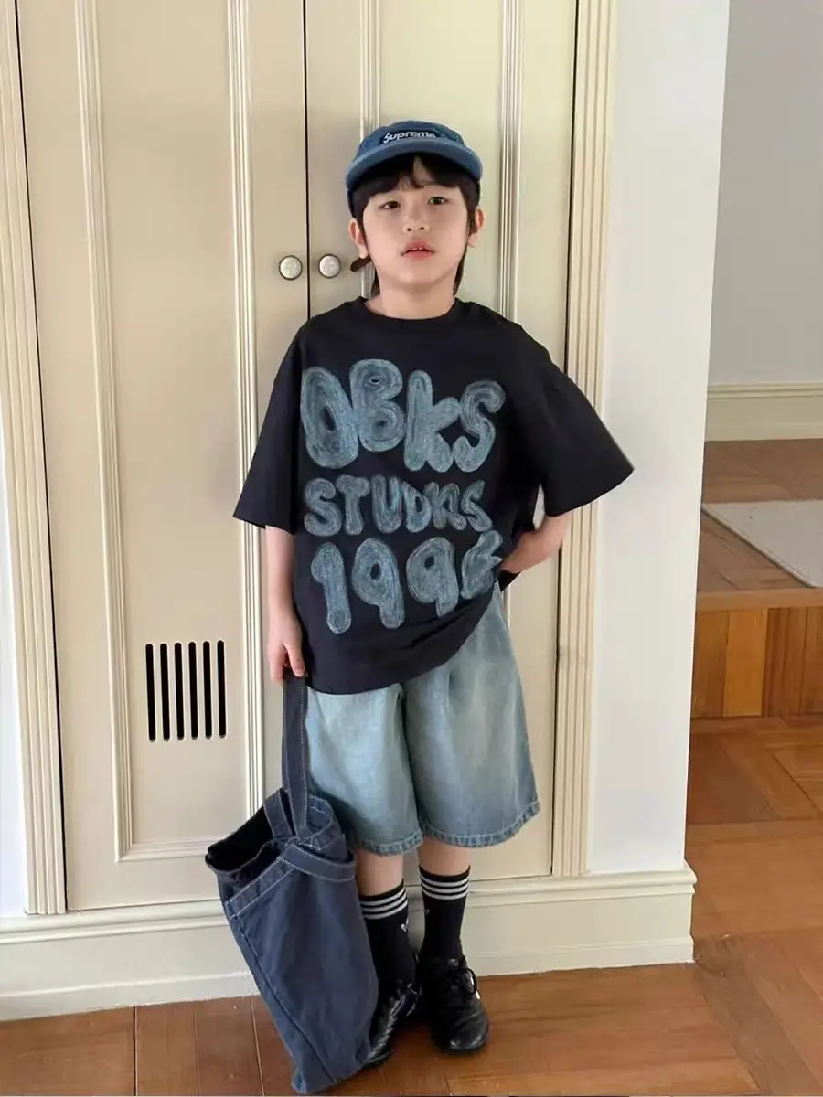 Boys Printed Cotton Shorts Set Summer 2025 — feature 2