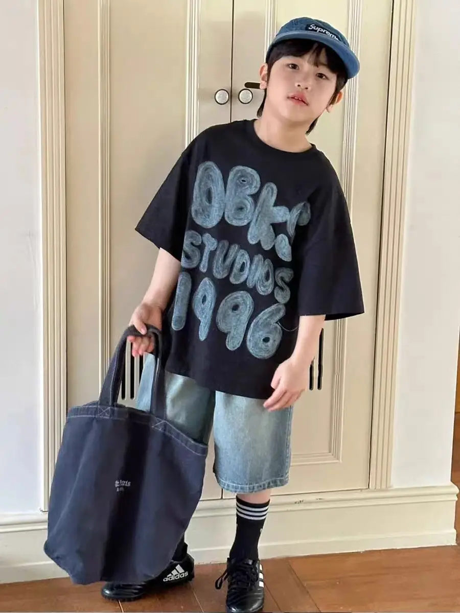 Boys Printed Cotton Shorts Set Summer 2025 — feature 3