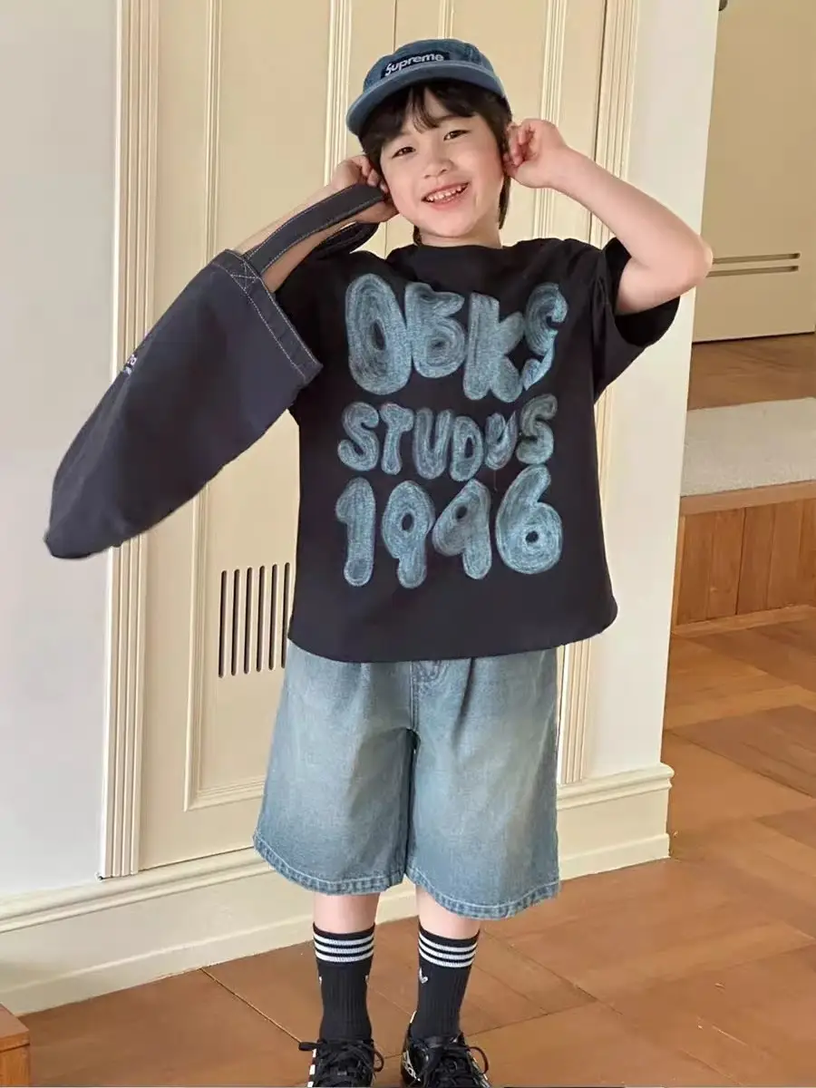 Boys Printed Cotton Shorts Set Summer 2025 — feature 4