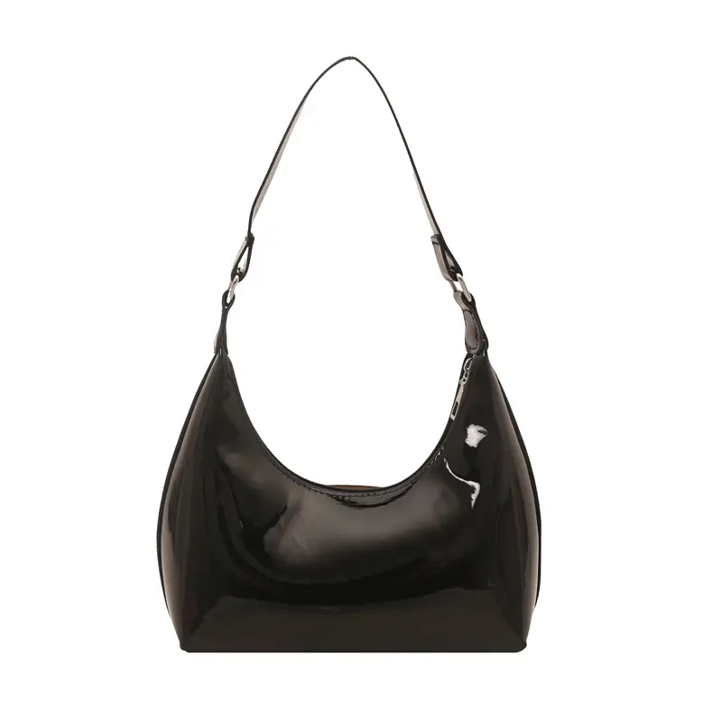 Glossy Red Shoulder Bag for Women - Image 10