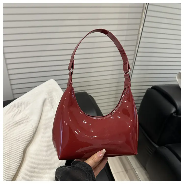 Glossy Red Shoulder Bag for Women — feature 23
