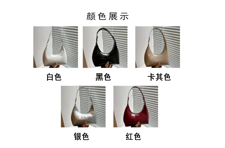 Glossy Red Shoulder Bag for Women — feature 3