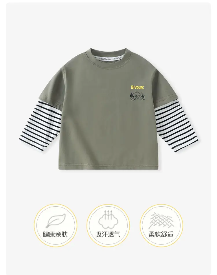 2025 Baby Bottoming Shirt New Round Neck Baby Clothes Boys Long-Sleeved T-Shirt Autumn and Winter Girls Kidsren's Tops Winter — feature 1