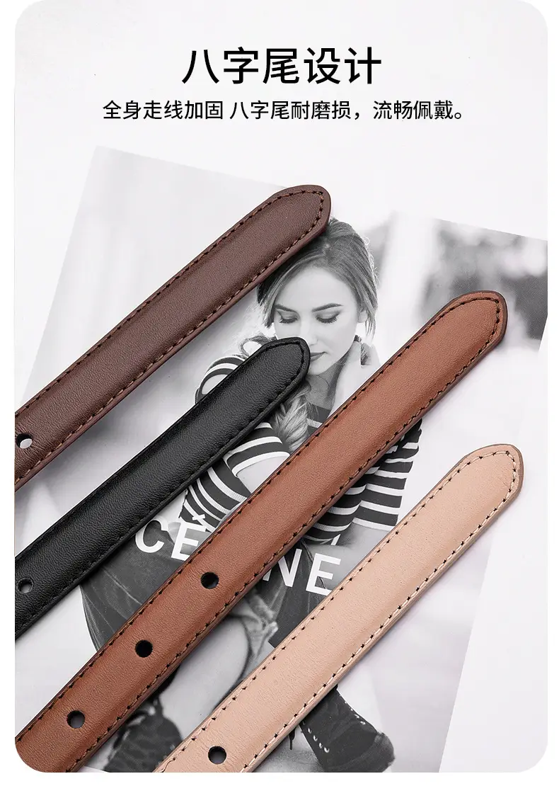 Black Pin Buckle Leather Belt for Women β feature 8